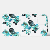 Zee glas kleurt bloemen en bling Case-Mate iPhone case (Achterkant (horizontaal))