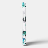 Zee glas kleurt bloemen en bling Case-Mate iPhone case (Achterkant / Links)
