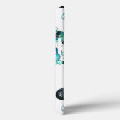 Zee glas kleurt bloemen en bling Case-Mate iPhone case (Achterkant / Rechts)
