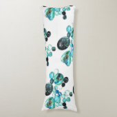Zee glas kleurt bloemen en bling lichaamskussen (Voorkant Verticaal)