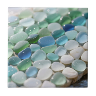 Zee Glas Mozaïek Oceaan Blues Tranquil Tegeltje