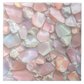 Zee Glas Mozaïek Roze ID1183 Tegeltje (Voorkant)