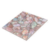 Zee Glas Mozaïek Roze ID1183 Tegeltje (Zijkant)
