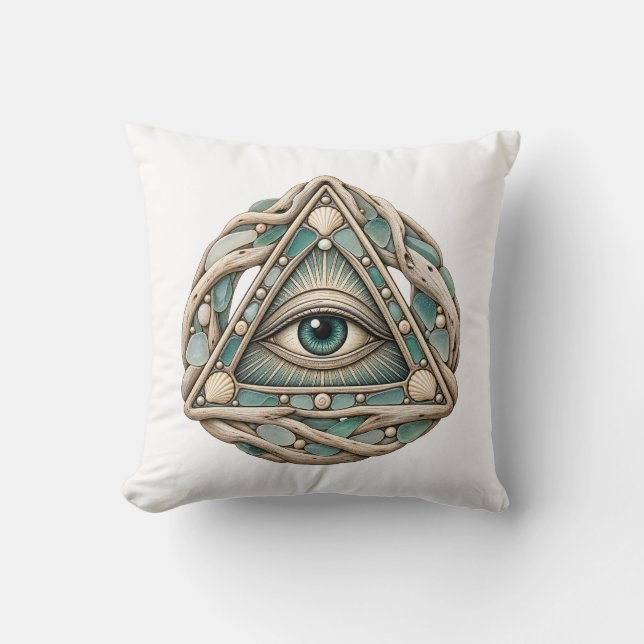 Zee Glas Oog Kussen (Voorkant)
