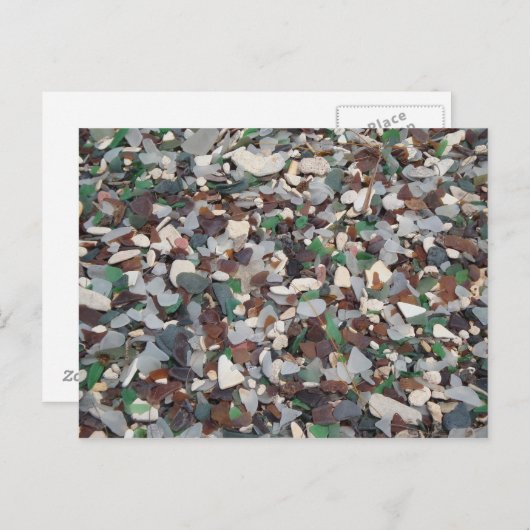 Zee glas op het strand van Glass - Bermuda Briefkaart (Voorkant / Achterkant)