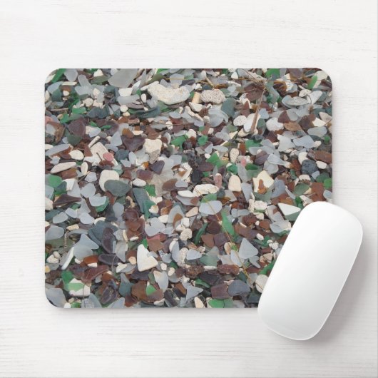 Zee glas op het strand van Glass - Bermuda Muismat (Met muis)