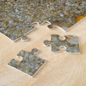 Zee glas op strand legpuzzel (Zijkant)