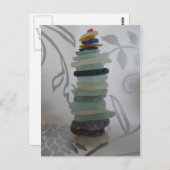 Zee glas Stack Briefkaart (Voorkant / Achterkant)