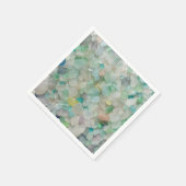 Zee glas, strand glas kunst foto servetten (Hoek)