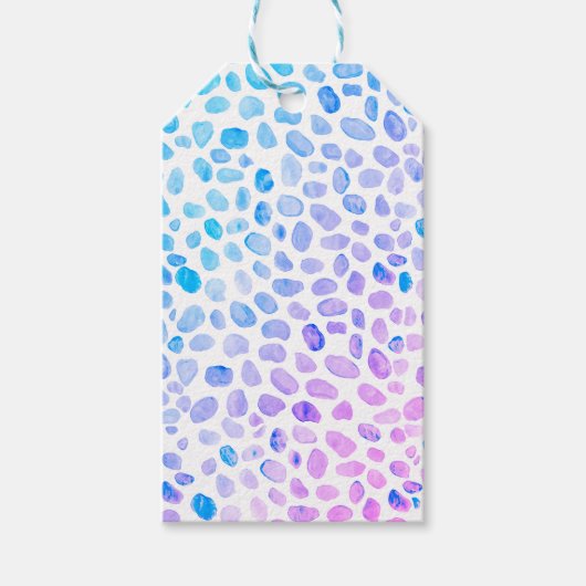 Zee Glas Strand Patroon Gift Labels Cadeaulabel (Voorkant)