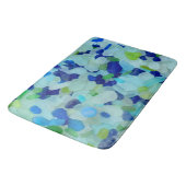 Zee glas, strandglas kobalt blauw, groen, aqua badmat (Gekanteld)