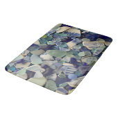 Zee glas, strandglas kobalt blauw, groen, aqua badmat (Gekanteld)