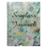 Zee glas, strandglas, kunstfoto Journal notebook Notitieboek (Voorkant)