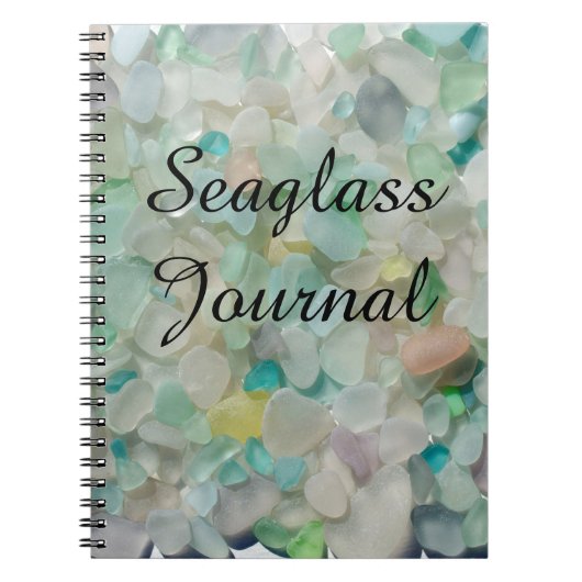 Zee glas, strandglas, kunstfoto Journal notebook Notitieboek (Voorkant)