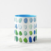 Zee glas, strandglas mok (Midden)