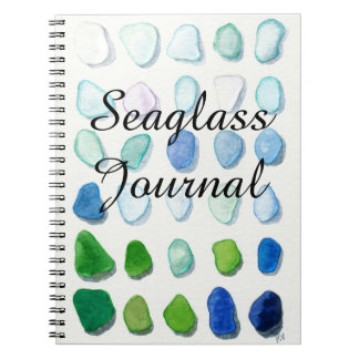 Zee glas, strandglas notitieboek Journal