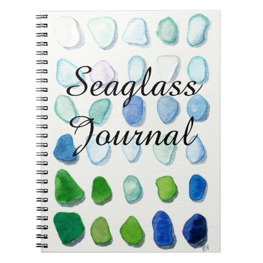Zee glas, strandglas notitieboek Journal (Voorkant)