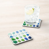 Zee glas, strandglas onderzetter (Rechterzijde)