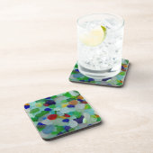 Zee glas, strandglas, onderzetters (Rechterzijde)