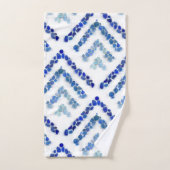 Zee glas - Treeometric - blauw Bad Handdoek (Handdoek)