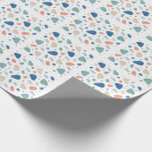 Zee Glas Verspreide Abstracte Cadeaupapier (Hoek)