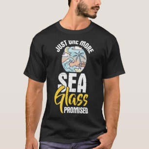 Zee glas voor het verzamelen van doorsnee brilleng t-shirt