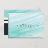 Zee Glaslijm | Ocean Blue | Cadeaubon (Voorkant / Achterkant)