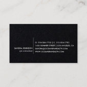 Zee Glaslijm | Ocean Blue Waterverf Business Visitekaartje (Achterkant)