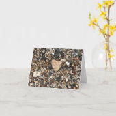 zee Glass Beach Notecard (liefde is overal) Kaart (Gele Bloem)