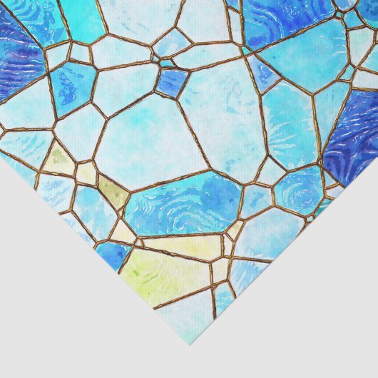 Zee Glass Glas in lood Tissuepapier (Detail)