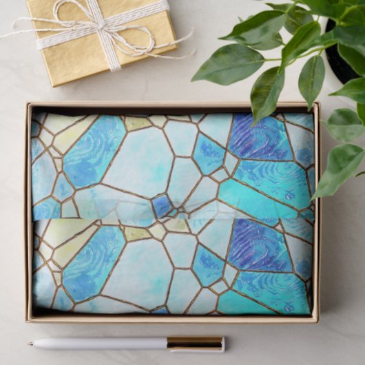 Zee Glass Glas in lood Tissuepapier (Geschenk)