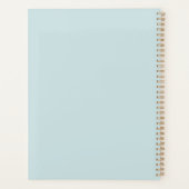 Zee Glass Green Shell Monogram Planner (Achterkant)