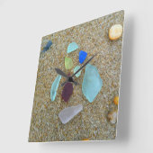 Zee Glass Group Vierkante Klok (Hoek)