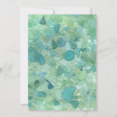 Zee Glass huwelijksuitnodiging Kaart (Achterkant)