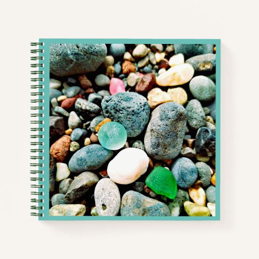 Zee Glass Marble Spiral Notitieboek (Voorkant)