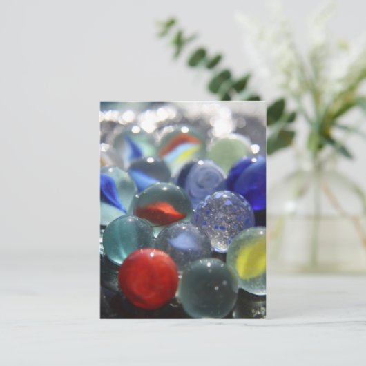 Zee Glass Marbles Briefkaart (Staand voorkant)