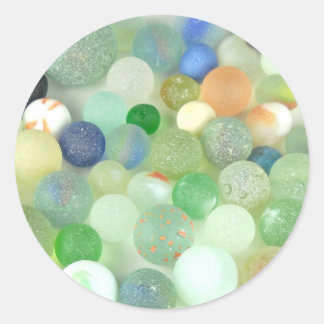 Zee Glass Marbles Ronde Sticker
