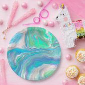 Zee Glass Marmer Papieren Bordje (Feest)