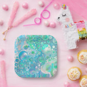 Zee Glass Marmer Papieren Bordje (Feest)