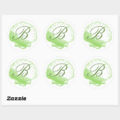 Zee Glass Monogrammed Zee Shell Sticker (Vel)