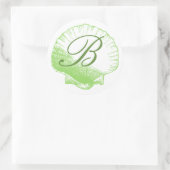 Zee Glass Monogrammed Zee Shell Sticker (Tas)