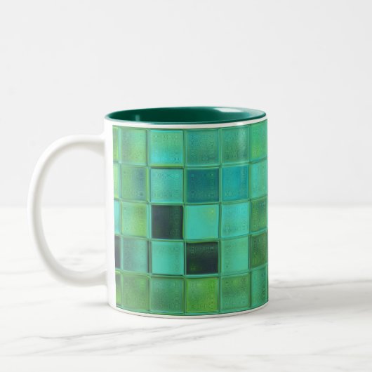 Zee Glass Mosaic aangepaste mok in verschillende s (Links)