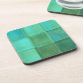 Zee Glass Mosaic Art onderzetter met kurk achteraa (Linkerzijde)