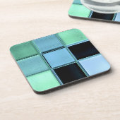 Zee Glass Mosaic onderzetter met kurkrug (Linkerzijde)