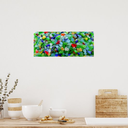 Zee Glass Mural Poster (Keuken)