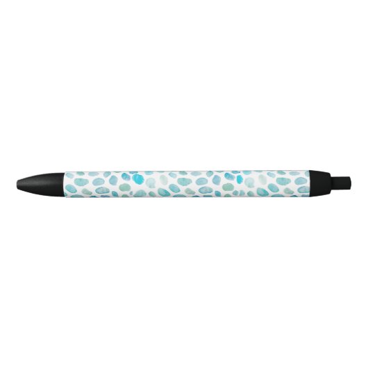 Zee Glass Painting Texture Pattern Beach Zwarte Inkt Pen (Voorkant)