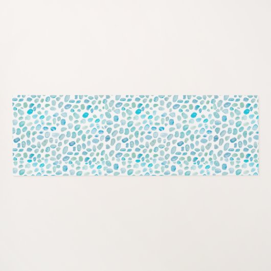 Zee Glass Pattern Coastal Yoga Mat (Achterkant (horizontaal))