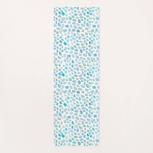 Zee Glass Pattern Coastal Yoga Mat (Voorkant)
