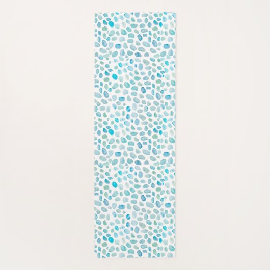 Zee Glass Pattern Coastal Yoga Mat (Achterkant)