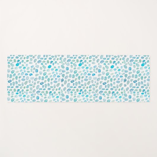 Zee Glass Pattern Coastal Yoga Mat (Voorkant (horizontaal))